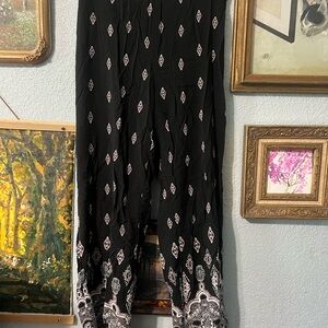 Black and White Patterned Pants